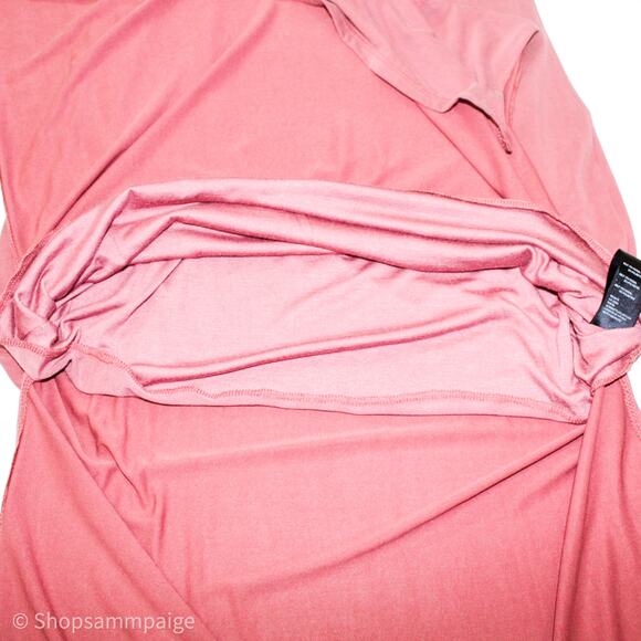 UO Bilboa Cupro Side-Slit Slip Dress Maroon M NWT - Picture 10 of 11